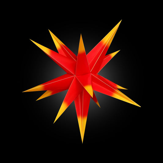 3D -Weihnachtsstern zum Aufhängen in Bäumen - 45 cm Multi -Farbe