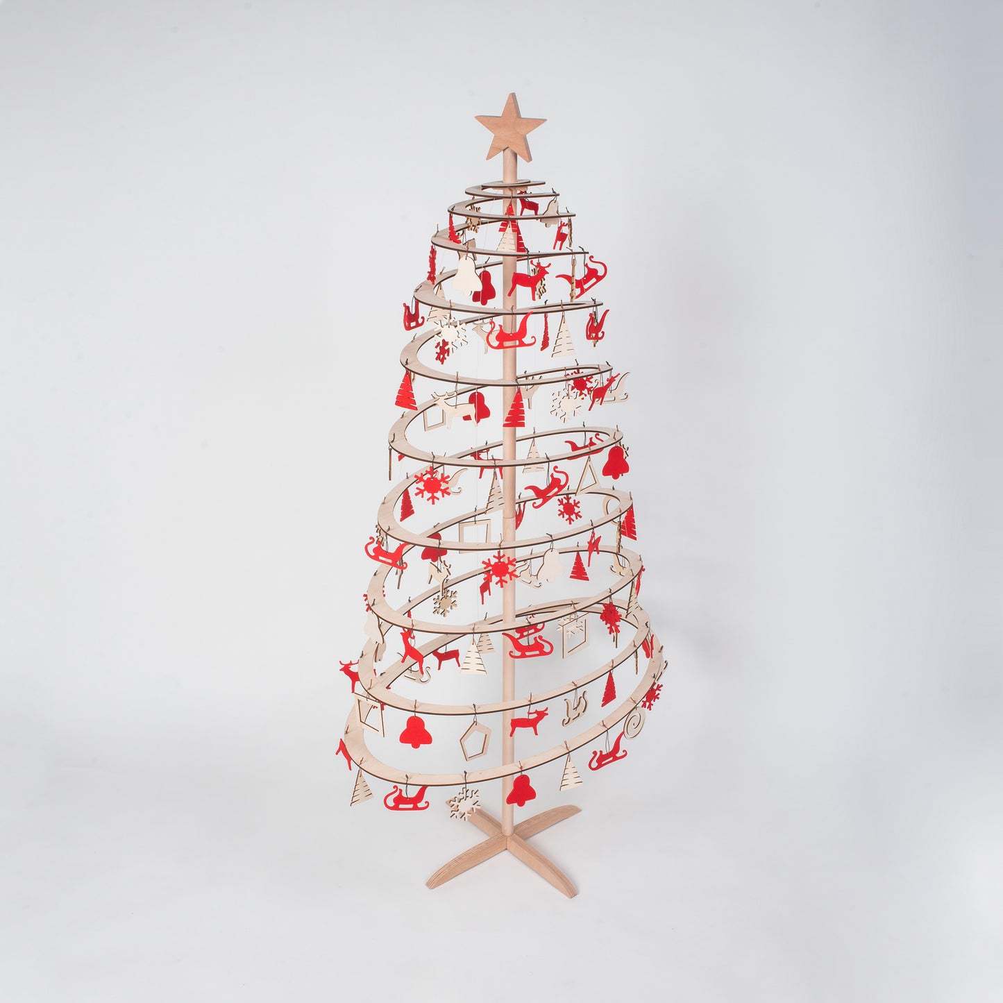 Large oval mix decoration set - Santa's Light Shop