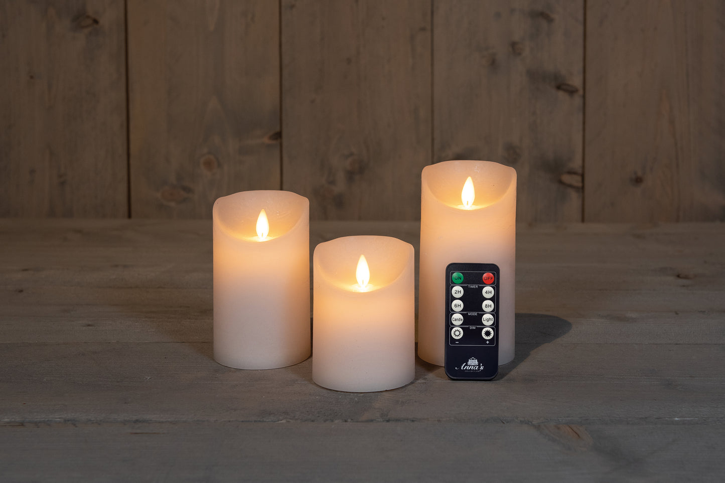 3 PCS LED Flameless Wachskerzen - Batterie mit Fernbedienung betrieben