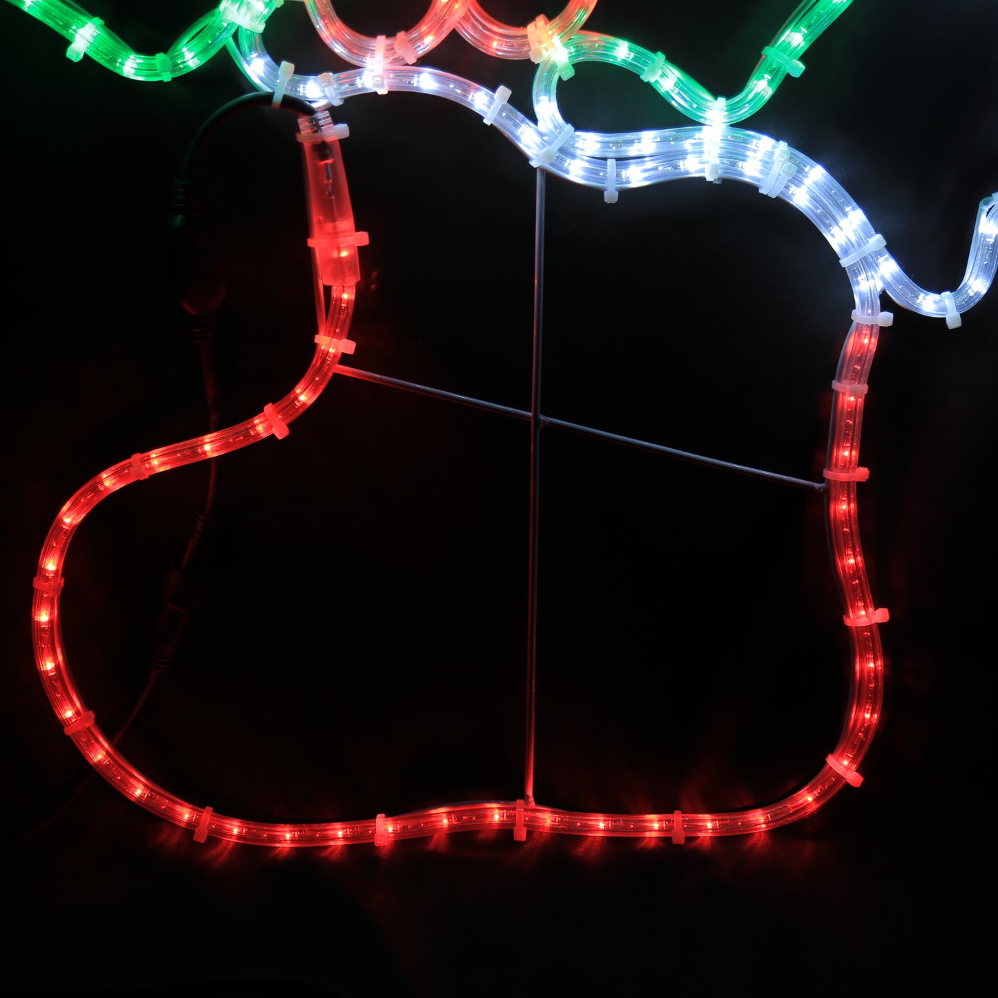 Christmas Stocking LED Motif 57x85 cm - Santa's Light Shop