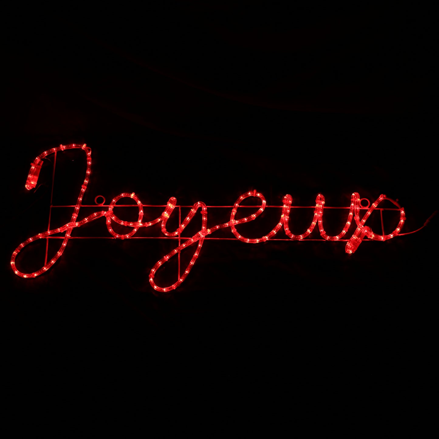 Rotes Joyeux Noël LED-Schild 43x181