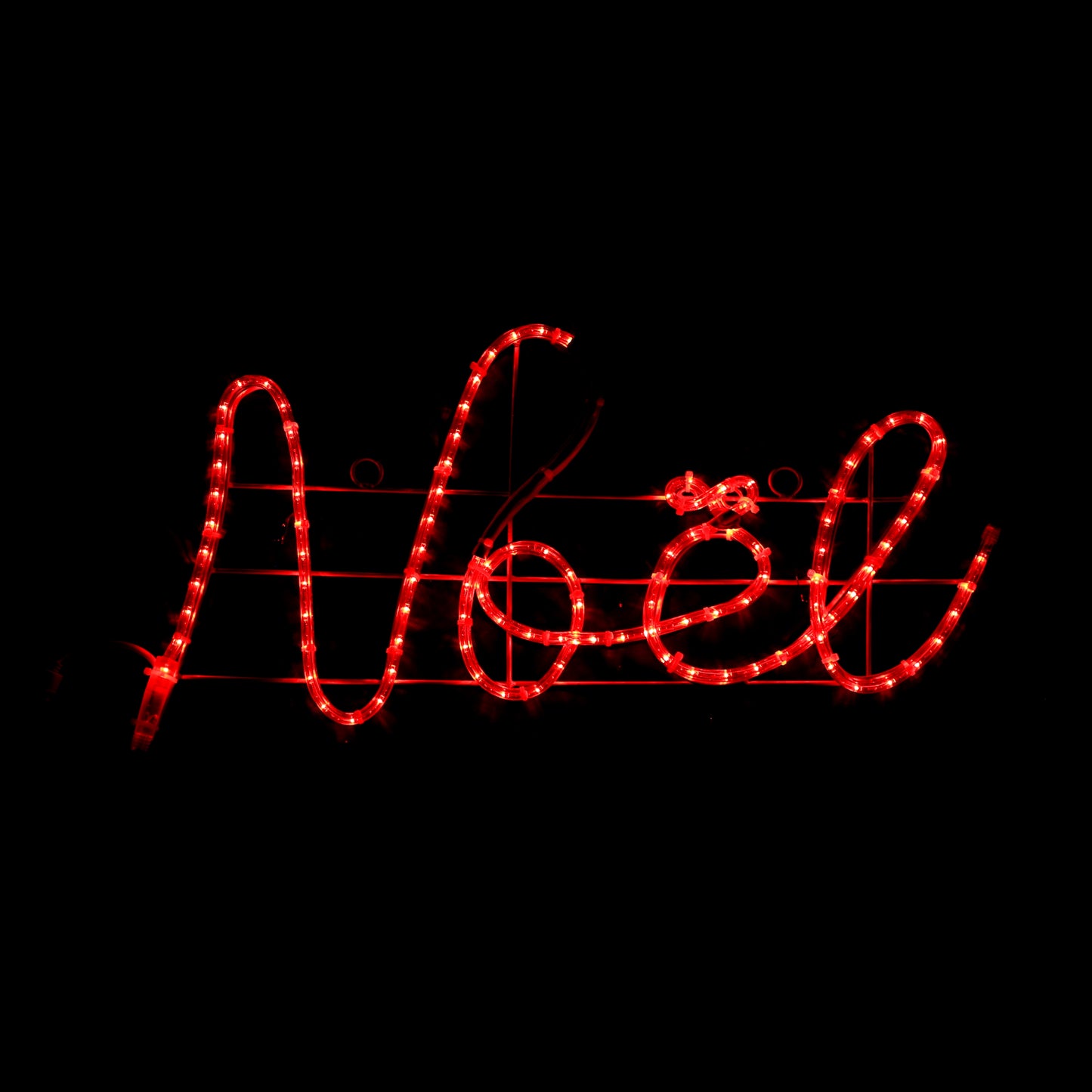 Rotes Joyeux Noël LED-Schild 43x181