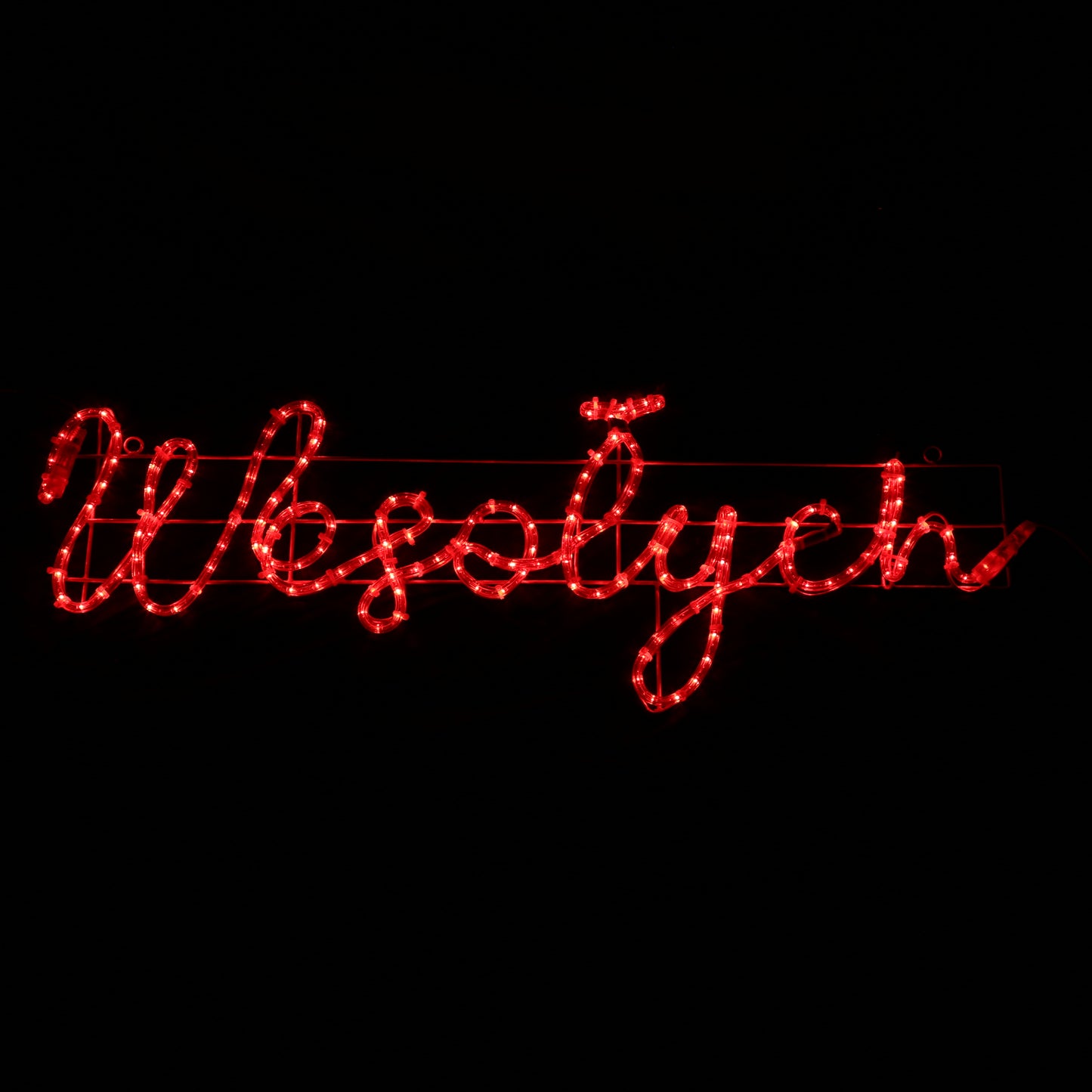 LED-Schild Wesołych Świąt - 44x173cm - Außenbereich <tc>Weihnachtslichter</tc>