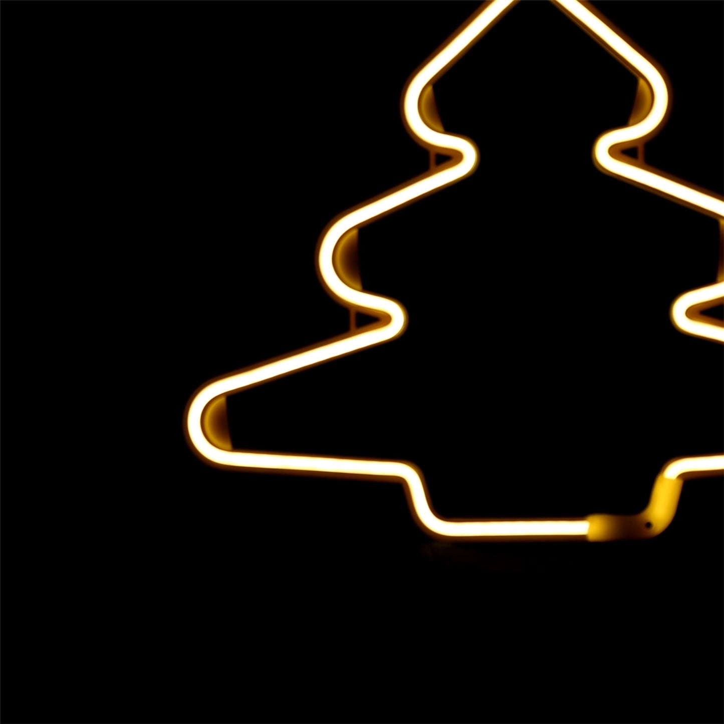 Neon-Weihnachtsbaum 52x43 cm - Warmweiß