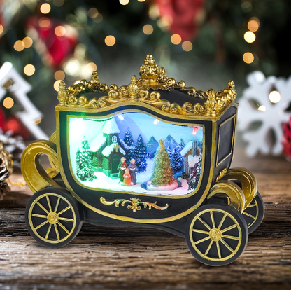 Christmas Scene in Royal Wagon - Christmas Village