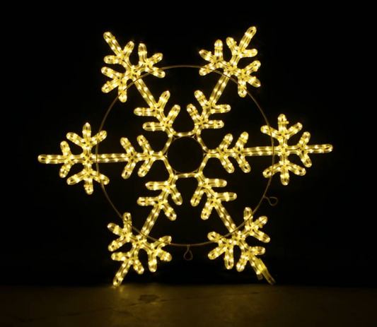 <tc>Schneeflocken</tc> Weihnachtslicht 80x80cm LED Outdoor